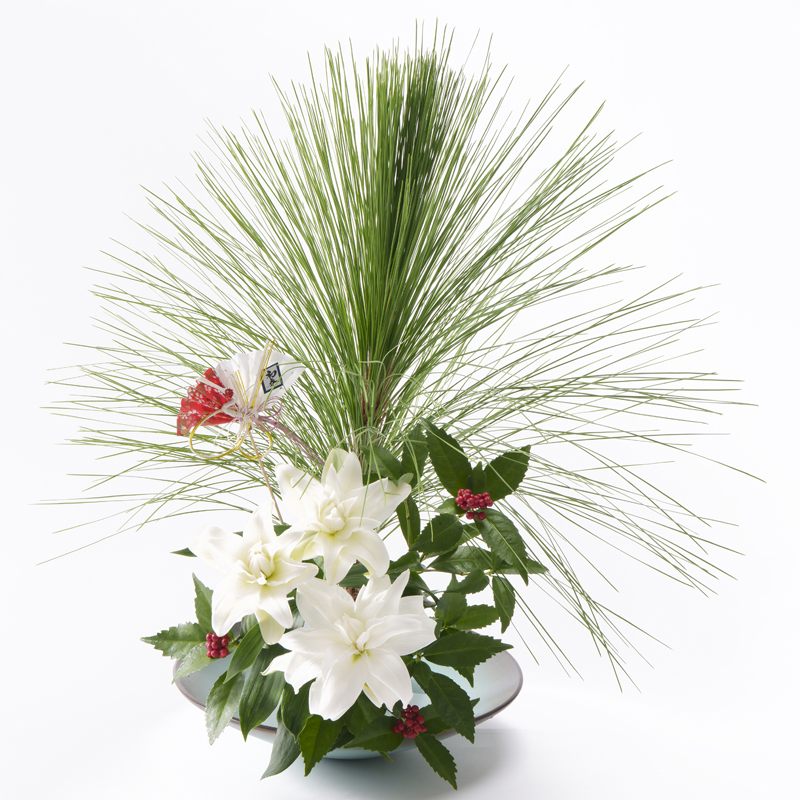 新年の花 手引書付き花材セット5【12/27～29お届け】