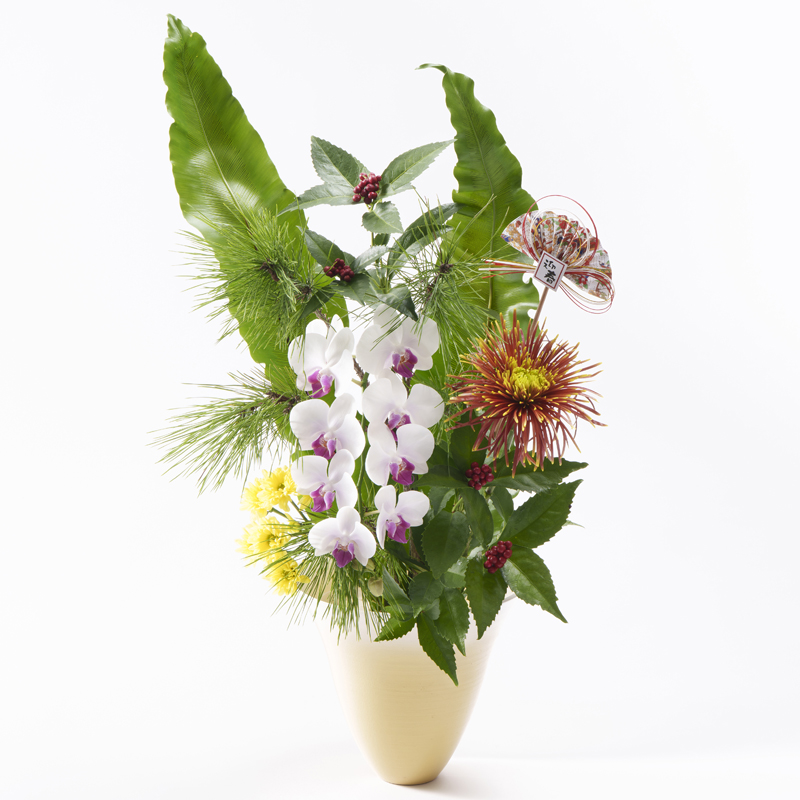 新年の花 手引書付き花材セット2【12/27～29お届け】