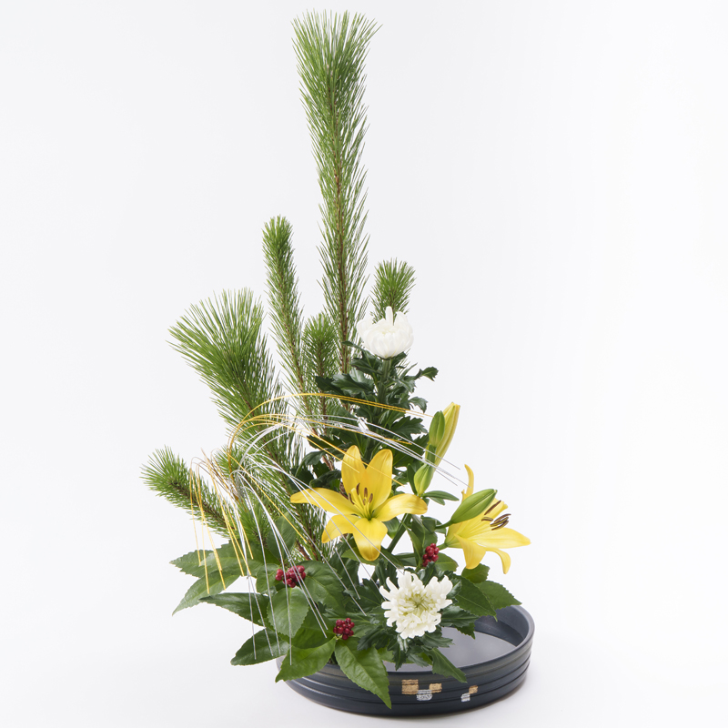 新年の花 手引書付き花材セット1【12/27～29お届け】