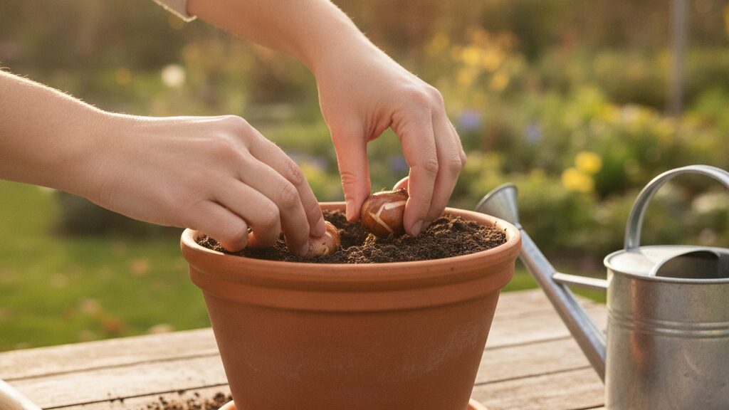 初心者の方も簡単！チューリップの球根を植えよう♪