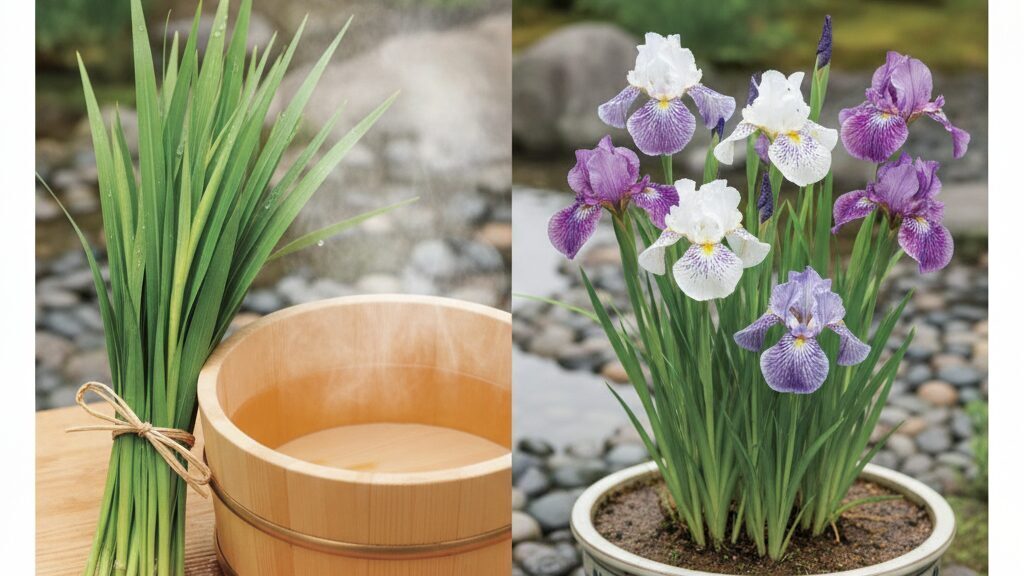 「葉菖蒲」と「花菖蒲」