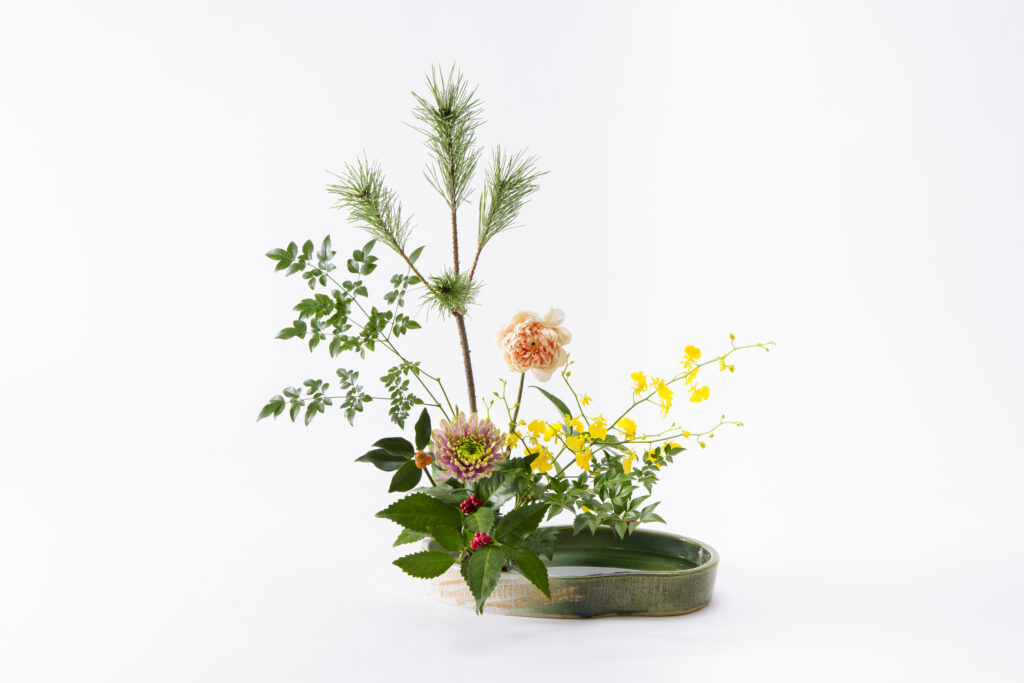 新年の花 手引書付き花材セット5【12/27～29お届け】