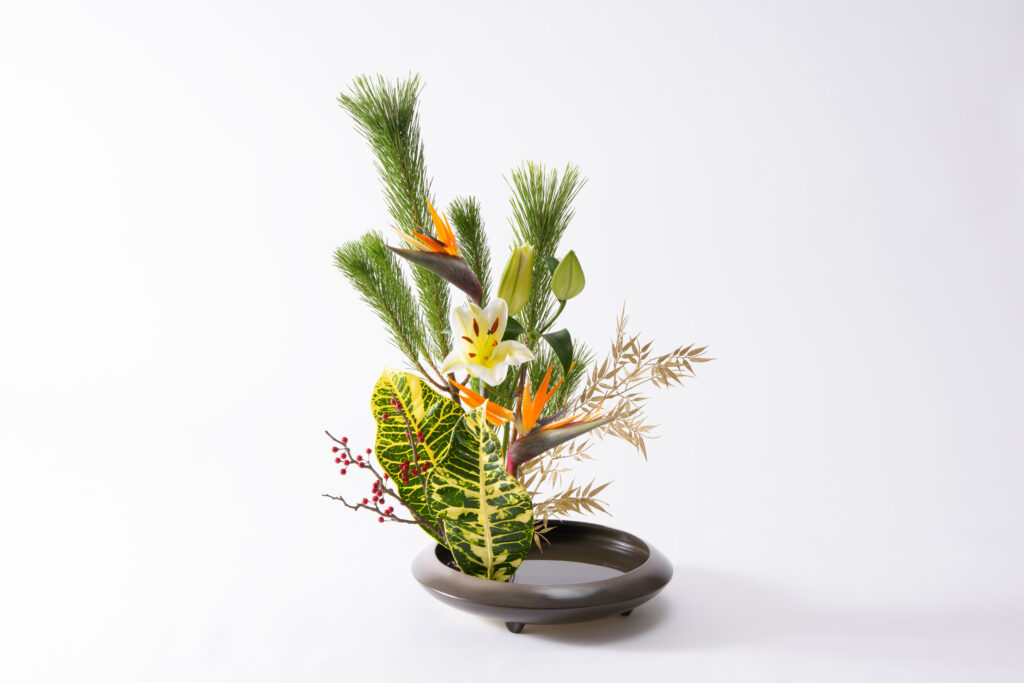 新年の花 手引書付き花材セット6【12/27～29お届け】